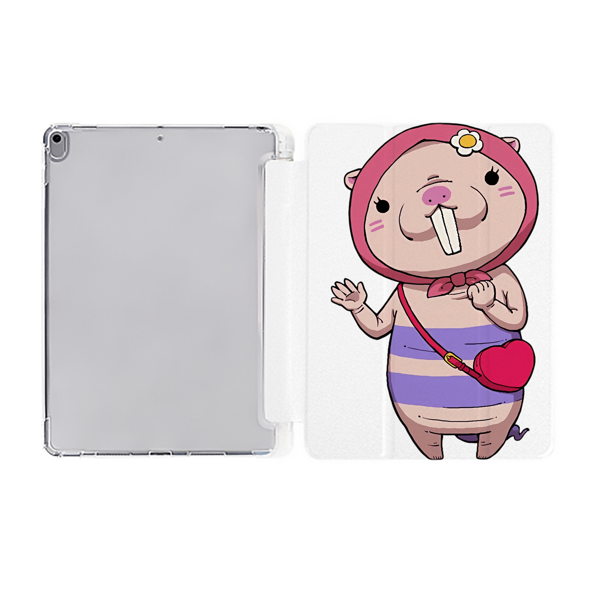 （画像用） 妖怪ウォッチ Yo-kai Watch IPad ケース ペン収納付き 三つ折りスタンド PUレザー×シリコン 対応機種9.5/10.5/10.9インチ